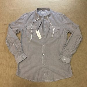 Daniele Alessandrini Lightweight Gray/White Shirt